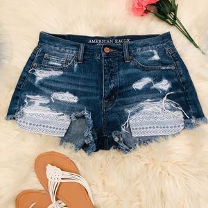 American Eagle Vintage High Rise Festival Shorts